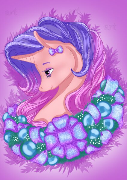 „Christmas beautiful pony“ (print)“