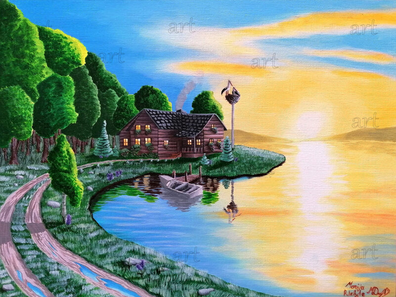 „House in nature“ (landscape)“