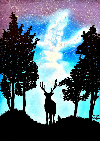 „Black deer“ (original)“