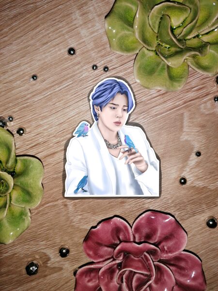 „BTS Jimin with birds“ (sticker)“