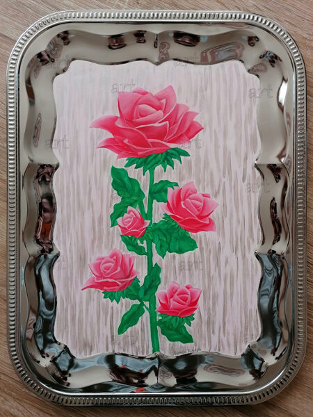 „Rose“ (metal art)“