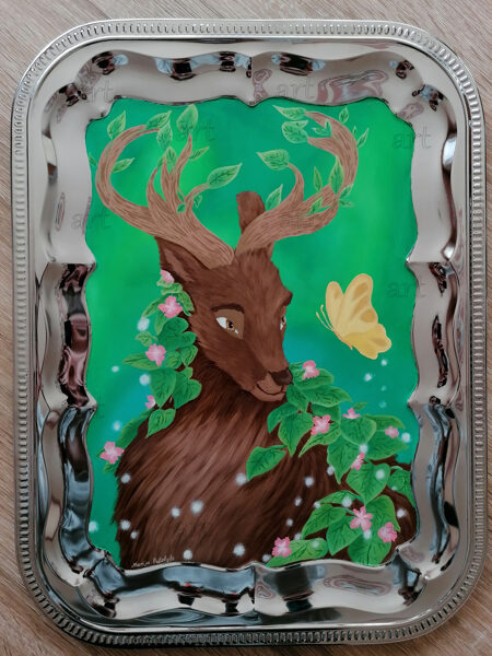 „Nature deer“ (metal art)“