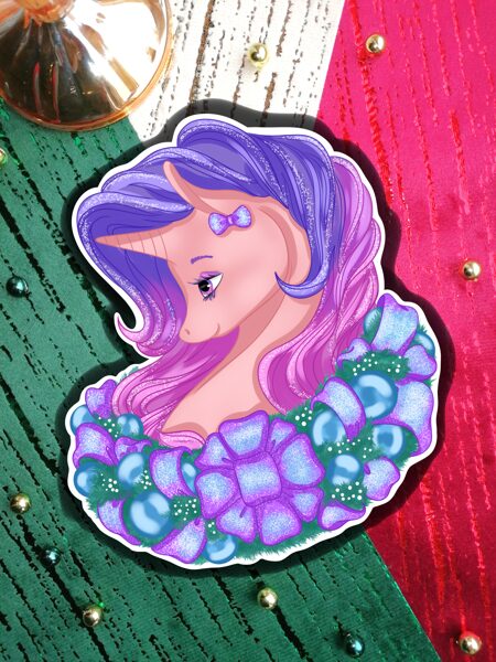 „Christmas beautiful pony“ (Sticker)“