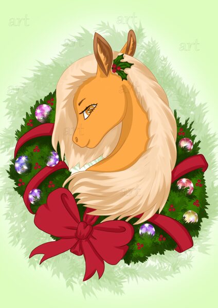 „New Christmas pony“ (photocards and stickercards)“