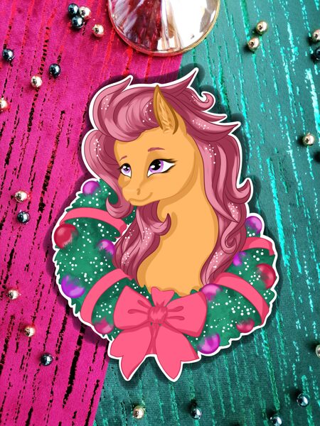 „Autumnal Christmas pony“(sticker)“