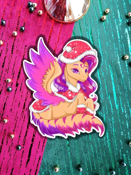 „Christmas logo pony“(sticker)“