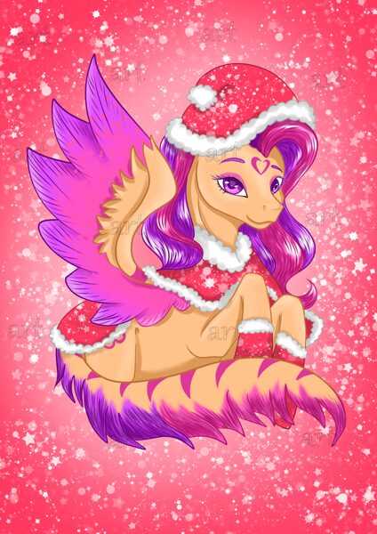 „Christmas logo pony“(print)“