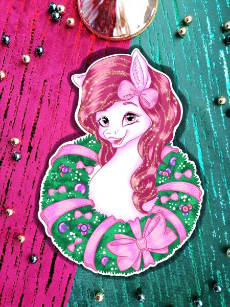 „Happy Christmas pony“(sticker)“