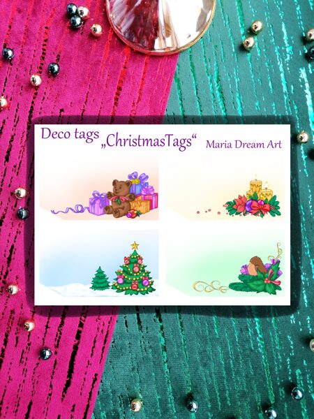 „Christmas tags“(Deco sticker)