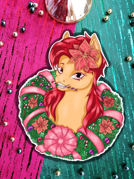 „Merry Christmas pony“(sticker)“